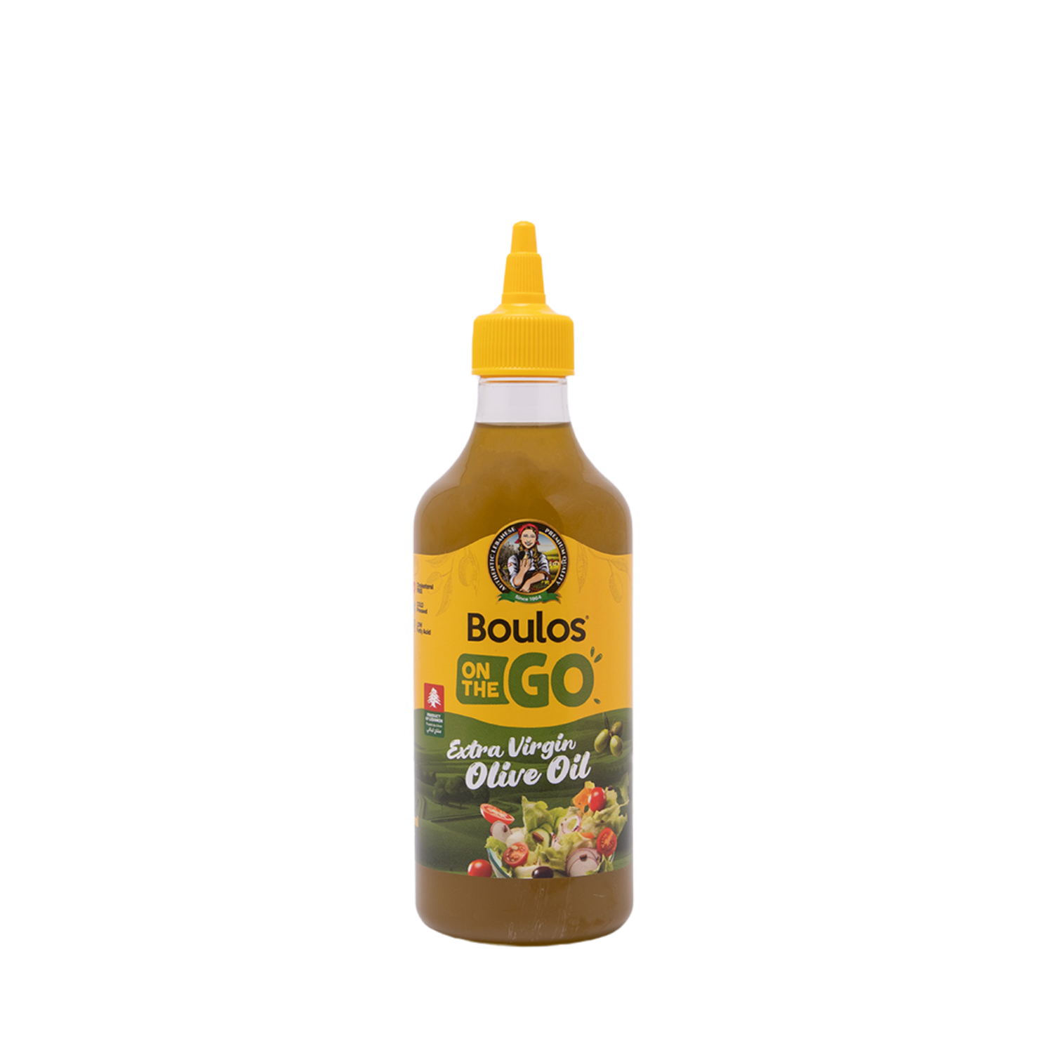 BOULOS Extra Virgin Olive Oil 470ML Round Pet "Squeezable" Bottle