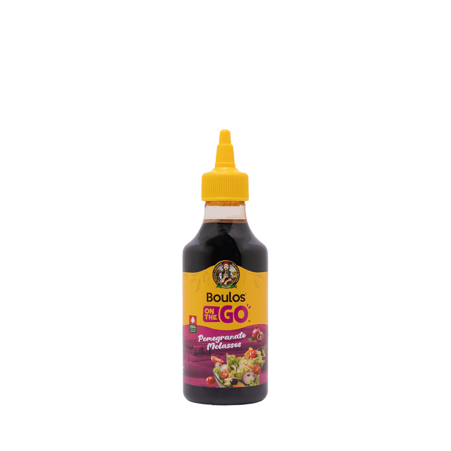 Boulos Pomegranate Molasses 250 ML Round Pet “Squeezable” Bottle ...